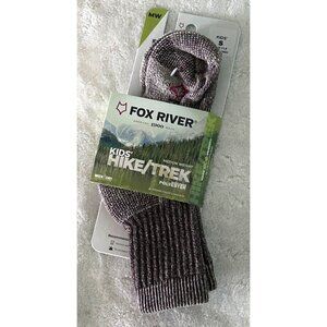 Fox River Kids Boys Girls Hike Trek Medium Weight Socks Size S Wick Dry New
